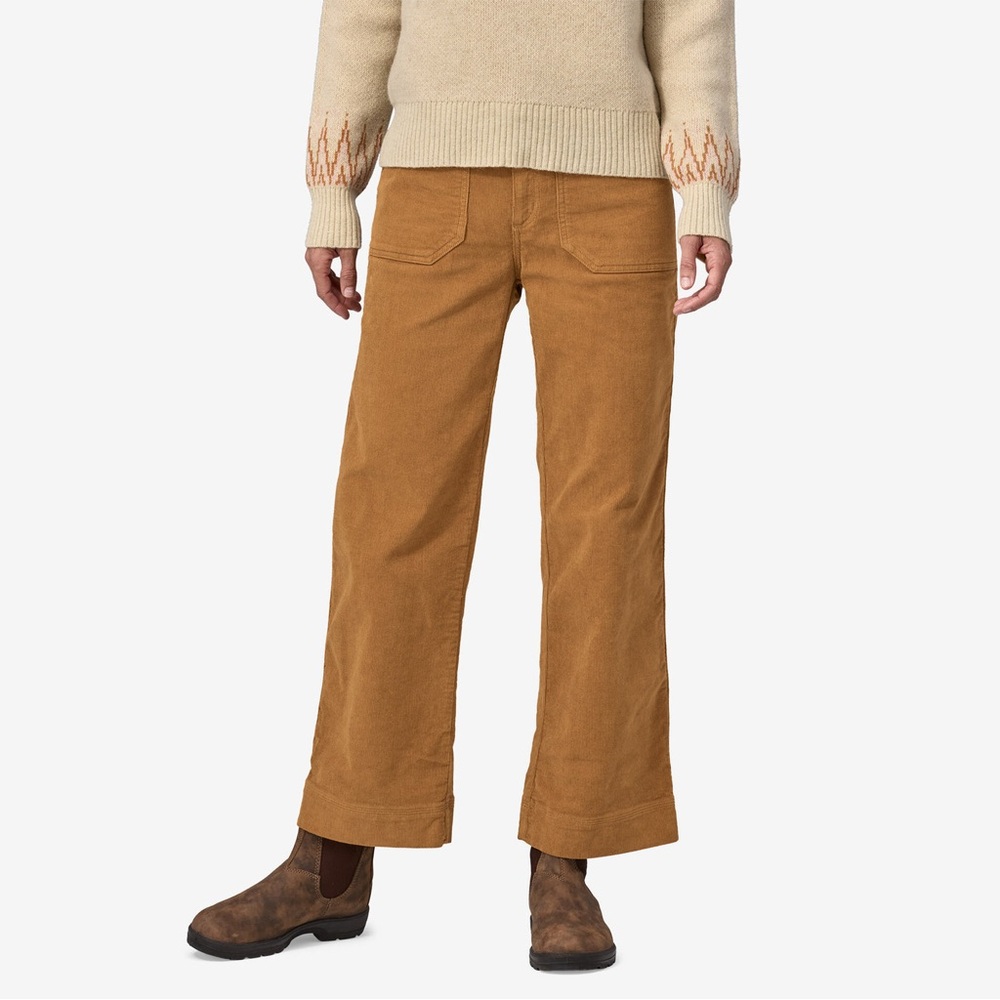 Patagonia Tan Corduroy Wide Leg Pants